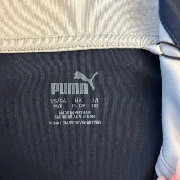 NWT Puma Boys Navy Long Sleeve Pullover Size 11-12 - Picture 4 of 6